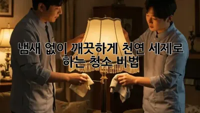 냄새 없이 깨끗하게! 천연 세제로 하는 청소 비법